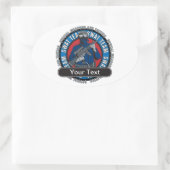 Custom SWAT Team Ovaler Aufkleber (Tasche)