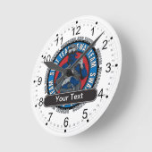 Custom SWAT Team Runde Wanduhr (Winkel)