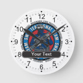 Custom SWAT Team Runde Wanduhr (Vorderseite)