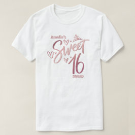 Custom Sweet 16 Squad T-Shirt