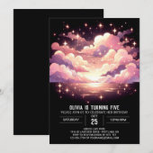 Custom Sweet Celestial Digital Geburtstag Einladung (Vorne/Hinten)