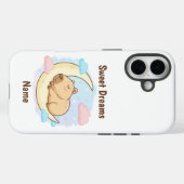 Custom Sweet Dreams Capybara iPhone Case (Rückseite (Horizontal))