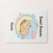 Custom Sweet Dreams Capybara Jigsaw Puzzle (Horizontal)