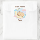 Custom Sweet Dreams Capybara Sticker (Tasche)