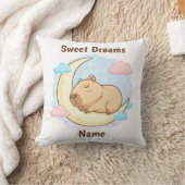Custom Sweet Dreams Capybara Throw Pillow Kissen (Decke)