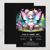 Custom Sweet Fairy Birthday Einladung (Vorne/Hinten)