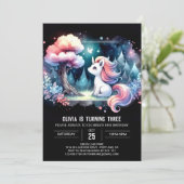 Custom Sweet Horse Birthday Einladung (Stehend Vorderseite)