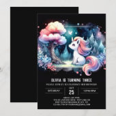 Custom Sweet Horse Birthday Einladung (Vorne/Hinten)