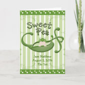 Custom Sweet Pea Card Ankündigung (Vorderseite)