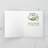 Custom Sweet Pea Card Ankündigung (Innenseite)