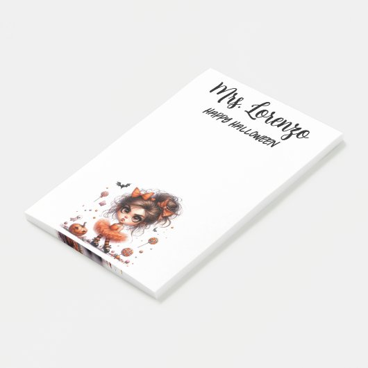 Custom Sweet Spellbound — Whimsy Meets Halloween Post-it Klebezettel (angewinkelt)