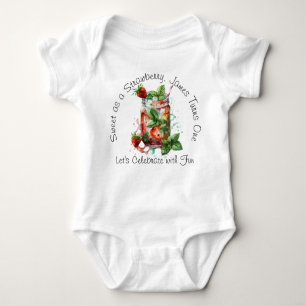 Custom Sweet Strawberry macht einen Baby Bodysuit Baby Strampler