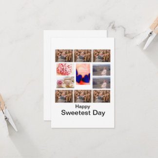 Custom Sweetest Day 11 Foto Collage Einladung
