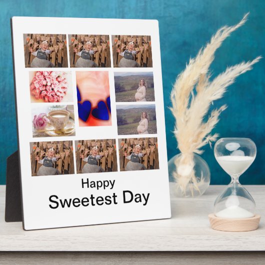 Custom Sweetest Day 11 Foto Collage Fotoplatte (Seite)