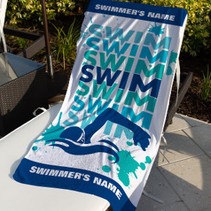 Custom Swim Team Handtuch schwimmen Athlete's Beac