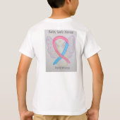 Custom-T-Shirt für Baby Safe Haven Awareness Ribbo T-Shirt (Rückseite)