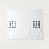 Custom Table Runner Banner Business 2 Logos Events Wandteppich (Vorderseite (Horizontal))