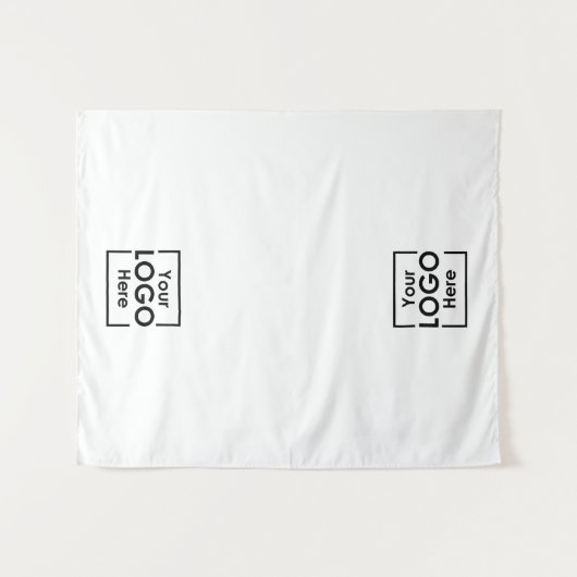 Custom Table Runner Banner Business 2 Logos Events Wandteppich (Vorderseite (Horizontal))