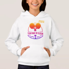 Custom Table Tennis Team Name Club Hoodie