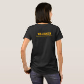 Custom Table Tennis Team Name Club T-Shirt (Schwarz voll)