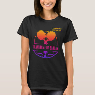 Custom Table Tennis Team Name Club T-Shirt