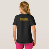 Custom Table Tennis Team Name Club T-Shirt (Schwarz voll)