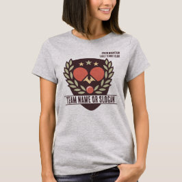 Custom Table Tennis Team Name Club T-Shirt