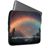 Custom Tablet Sleeve - Rainbow Starry Sky Design (Vorne Rechts)