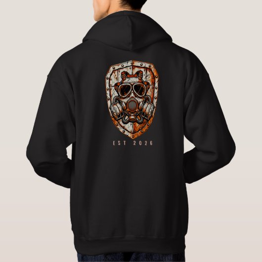 Custom Tactical Gas Mask Operator Pullover Hoodie (Rückseite)