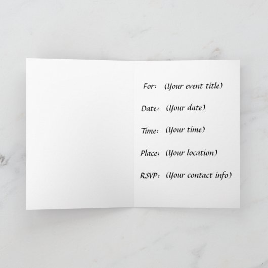 Custom Tae Kwon Do Princess-Party Einladungen (Innenseite)