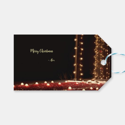 Custom Tag Geschenkanhänger (Vorderseite (Horizontal))