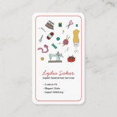 Custom Tailoring & Alterations Seamstress  Visitenkarte (Vorderseite)