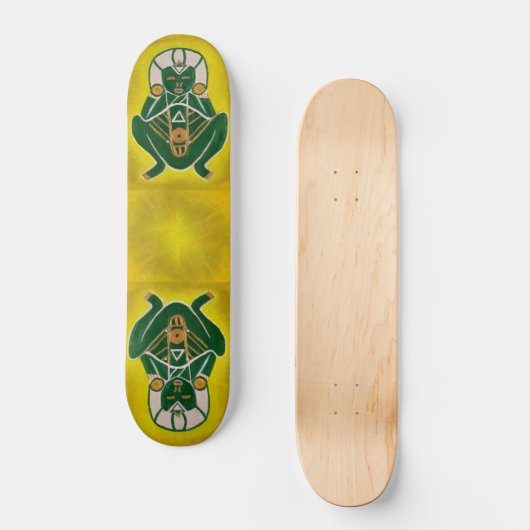 Custom Taíno Atabey Skateboard Deck (Vorderseite)
