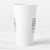 Custom Tall 17oz Logo Latte No Minimum mug Milchtasse (Vorderseite)