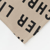 Custom Tan Sand Personalisiert Son Baby Geschenk Fleecedecke (Ecke)