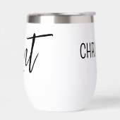 Custom Tante Est. Modern Brush Script Typografie (Links)