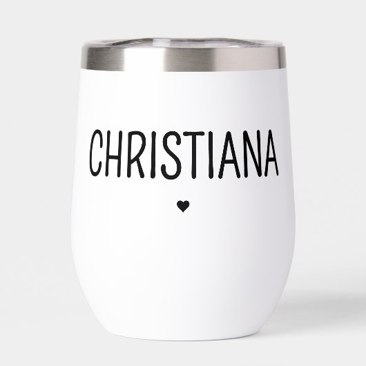 Custom Tante Est. Modern Brush Script Typografie (Rückseite)