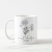 Custom Tante New Tunt 2024, Pregnancy Ankündigung Kaffeetasse (Links)