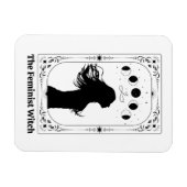 Custom Tarot Add Name Divorce Party Favor Feminist Magnet (Horizontal)