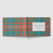 Custom Tartan Rustic Wilson Kariert Wedding Gästebuch (Voll)