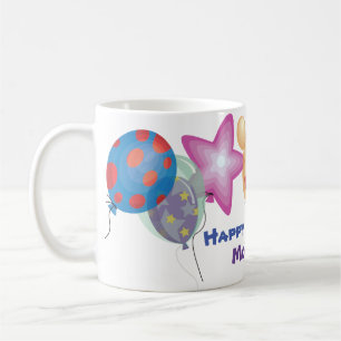 Custom Tasse Happy Geburtstag Niedliche bunt Ballo