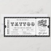 Custom Tattoo Geschenkkarte Ticket Gutschein Einladung (Vorderseite)