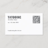 Custom Tattoo Shop Visitenkarte (Rückseite)