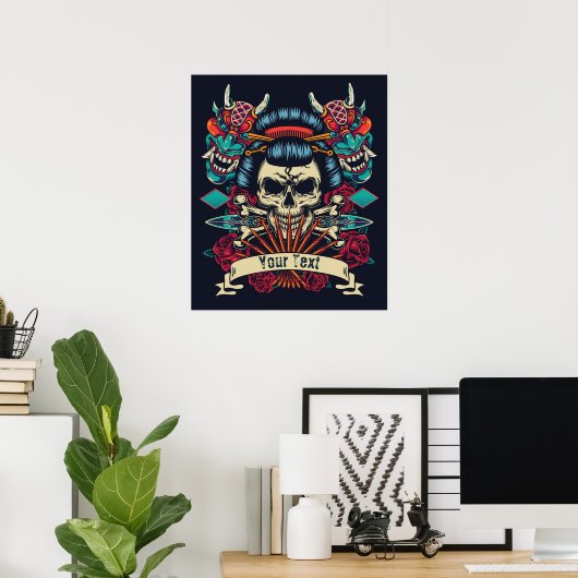 Custom Tattoo Themed Poster (Heimbüro)