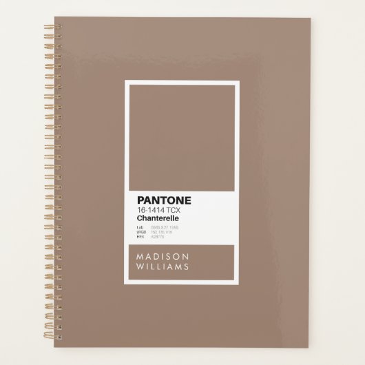 Custom Taue Notebook | Personalisiert Chanterelle Planer (Vorderseite)