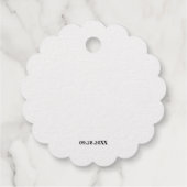 Custom Taufe Baby Mädchen Danke Gold Geschenkanhänger (Rückseite)