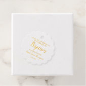 Custom Taufe Baby Mädchen Danke Gold Geschenkanhänger (Mit Box)