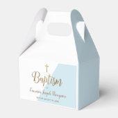 Custom Taufe Blue Baby Boy Gevor Box Geschenkschachtel (Rückseite)