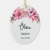 Custom Taufe Keramik Ornament (Rechts)