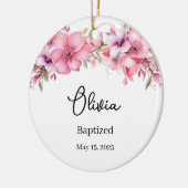 Custom Taufe Keramik Ornament (Links)